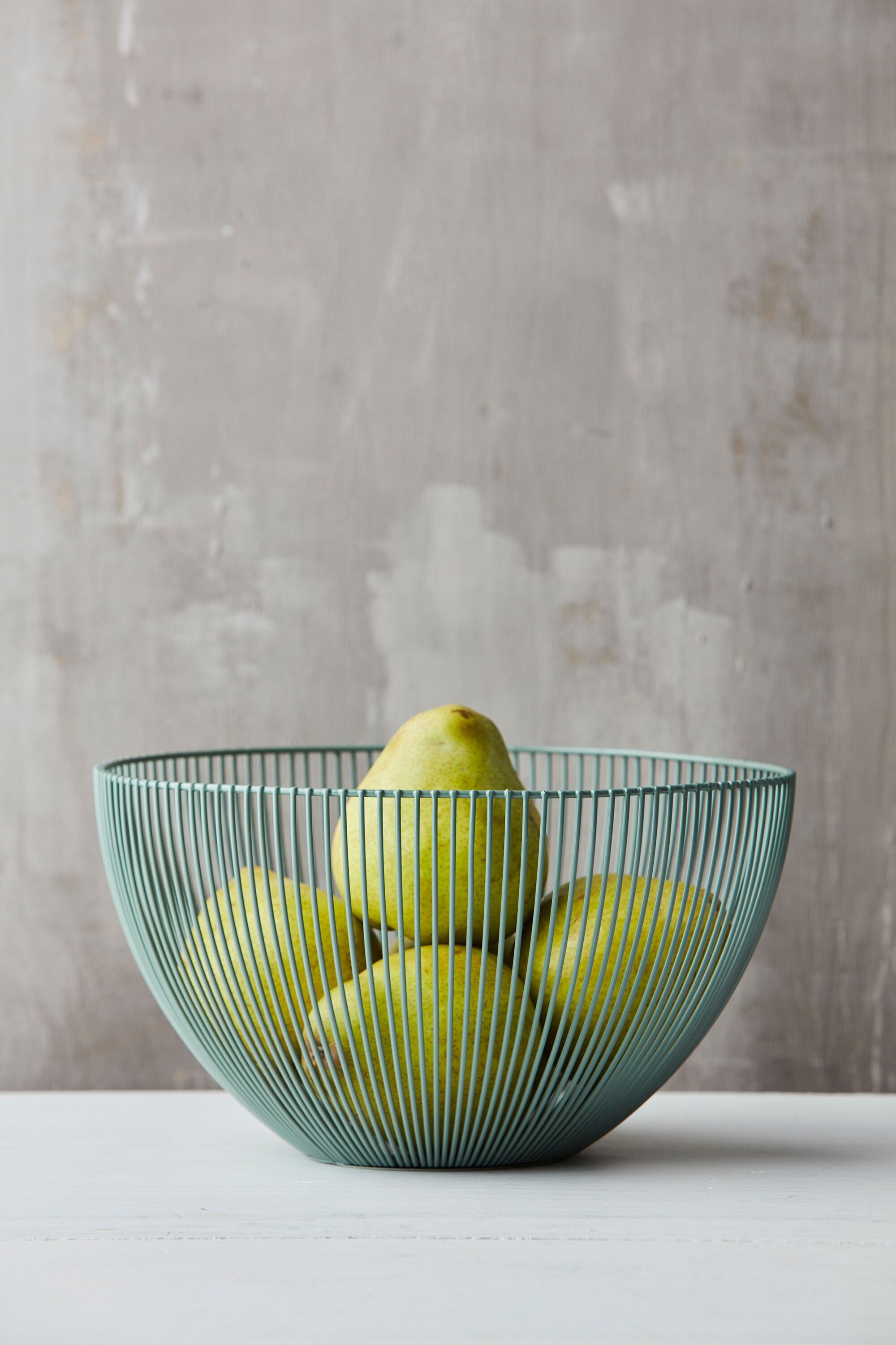 Point-Virgule Cestino in filo verde salvia