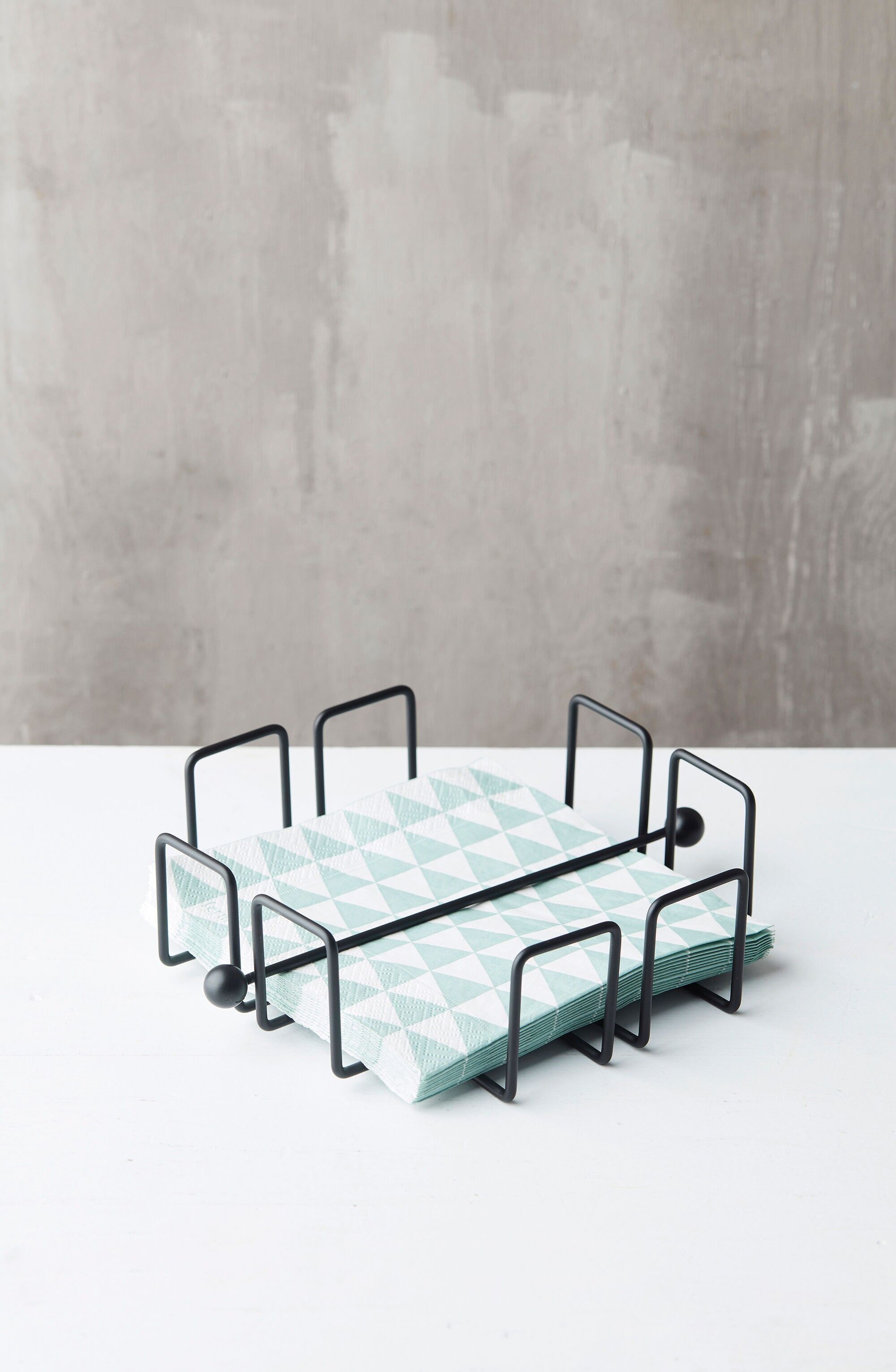 Porta asciugamani Point-Virgule Wire nero