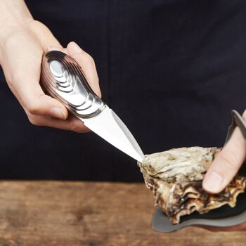Couteau à huîtres professionnel en inox par Nik Baeyens 3