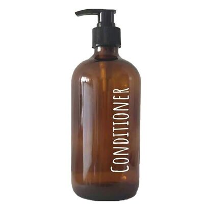 Boston bouteille en verre avec pompe ambré Conditioner 500ml