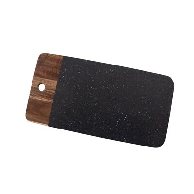 Acacia wood and granite board 35.2x17.9cm