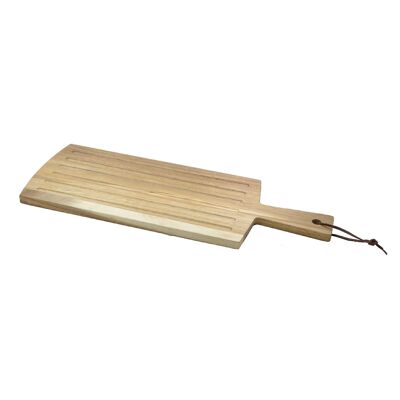 Presentation board with acacia wood handle