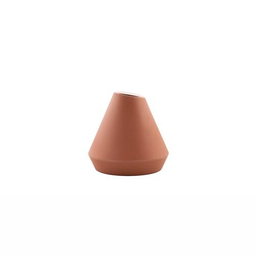 Vase en fibre de bambou terracotta ø 11cm H 10.5cm