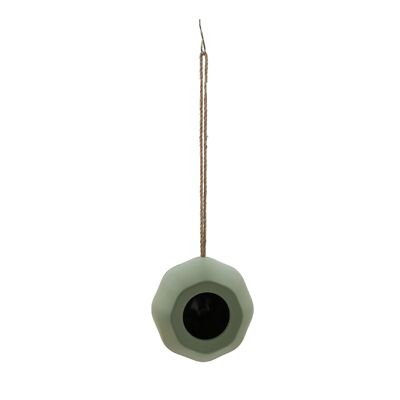 Green eucalyptus colored bird feeder