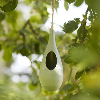 Mangeoire à oiseaux goutte couleur eucalyptus vert 3