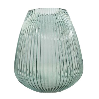 Green glass vase ø 24.5cm H 28cm