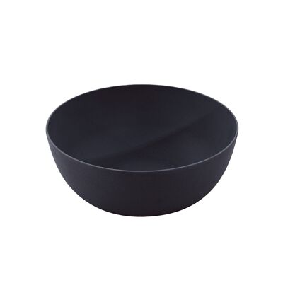 Dark gray PLA salad bowl ø 25.5cm H 10.5cm