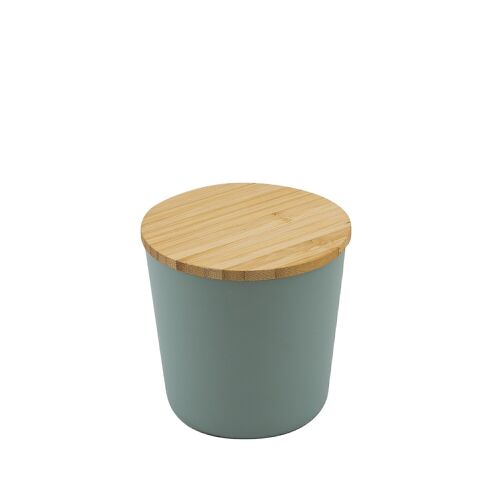 Petite boîte en PLA avec couvercle en bambou vert sauge