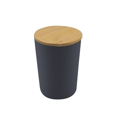 Medium PLA box with dark gray bamboo lid
