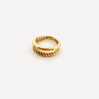 Gemino' double layer chain ring