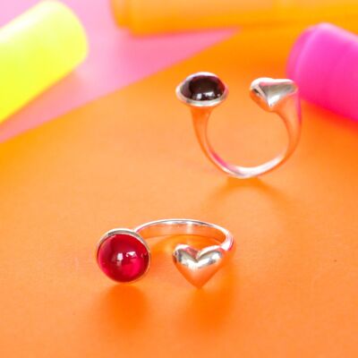 Anello cuore - Write your size - Pink