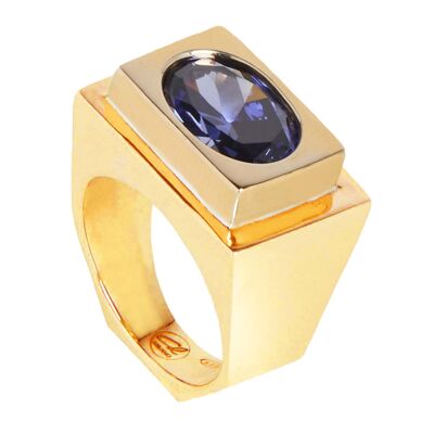 Anello Milano - Write your size - Bronze - Blu