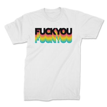 T-shirt fuck you rainbow 2