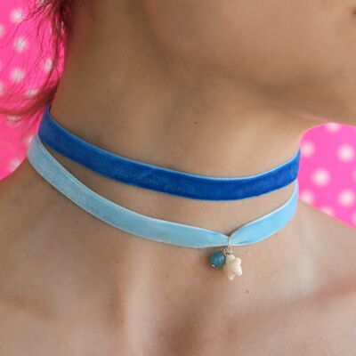 Collana choker - Rosa - Elefante bianco