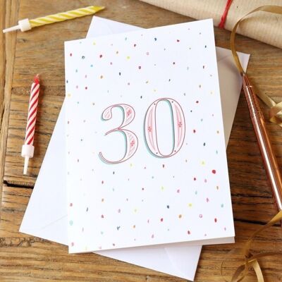 30 cumpleaños Tarjetas de felicitación