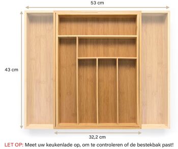 Range-couverts en bambou #43 (43 cm de profondeur) 2