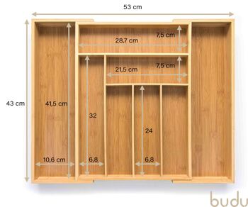 Range-couverts en bambou #43 (43 cm de profondeur) 4