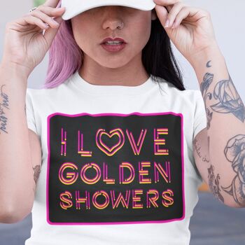 T-shirt i love golden showers 1