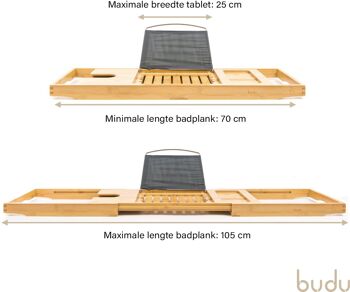 Planche de bain en bambou 'Comfort' 3