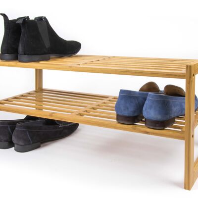 Bamboo Shoe Rack (2 Levels)