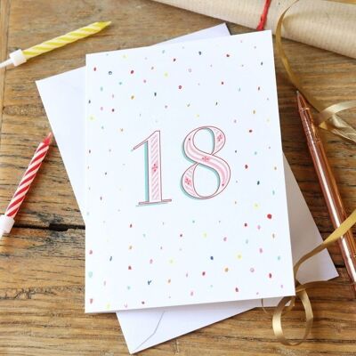 18 cumpleaños Tarjetas de felicitación