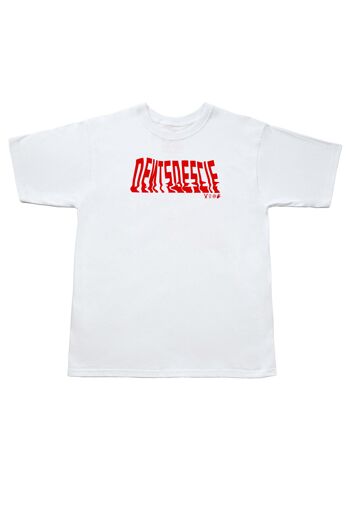 Tee-shirt Dents de Scie® Melted Logo Blanc 1