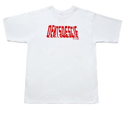 Dents de Scie® T-Shirt mit geschmolzenem Logo Weiß