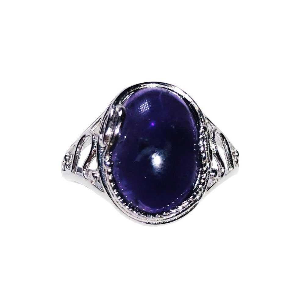 Anello con ametista "Nasturzio" - Argento 925