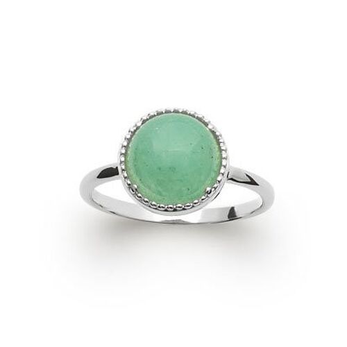 Bague Aventurine "Constantine" - Argent 925