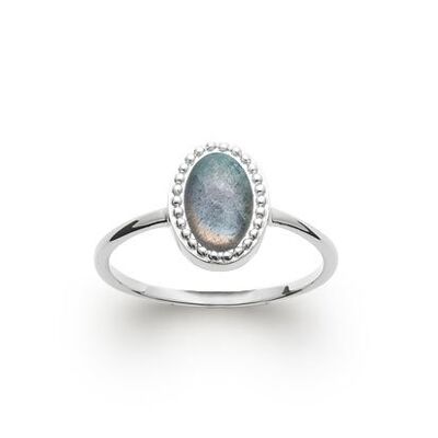 "Alexandra" Labradorite Ring - 925 Silver