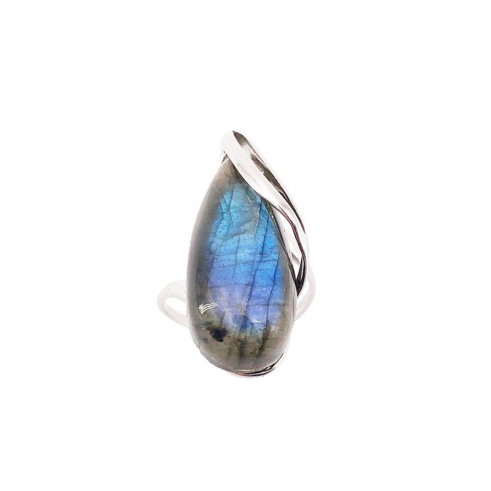 Anello Labradorite "Colomba" - Argento 925