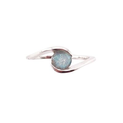 "Doriane" Labradorite Ring - 925 Silver