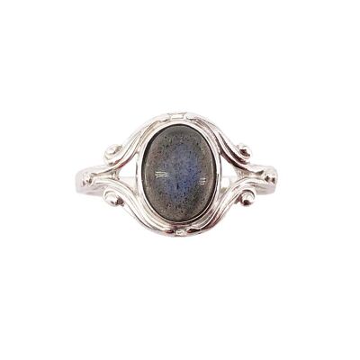 "Honorine" Labradorite Ring - 925 Silver