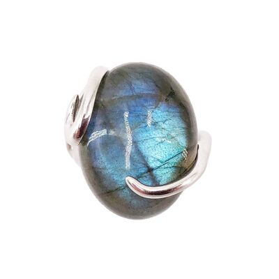 "Ocean" Labradorite Ring - 925 Silver