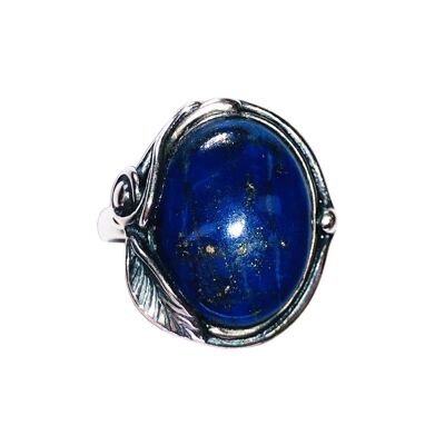 Lapislazuli-Ring "Justine" - 925 Silber