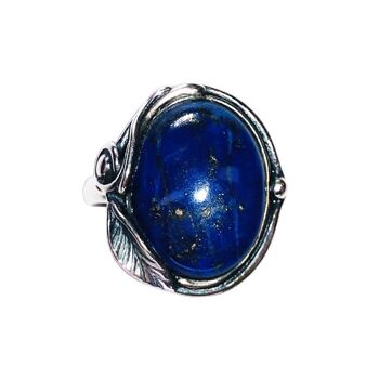 Bague Lapis-lazuli "Justine" - Argent 925 1