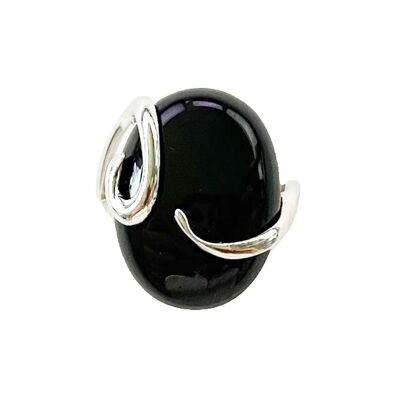 Ring Onyx “Océane” - Silver 925