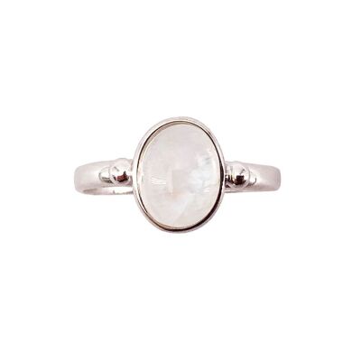 Moonstone ring "Camille" - 925 silver