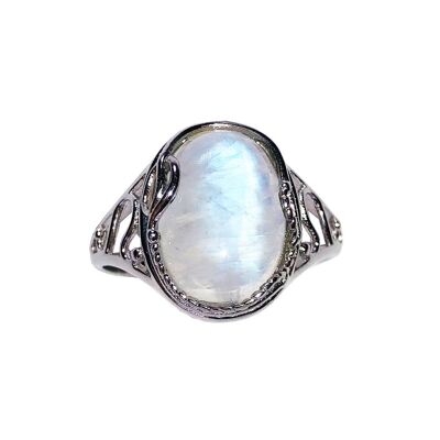 "Nasturtium" Moonstone Ring - 925 Silver