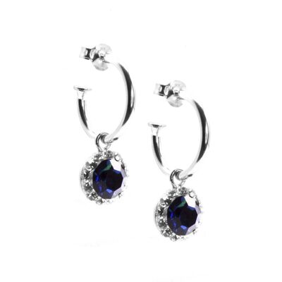 Boucles d'oreilles créoles Janice argent 925
