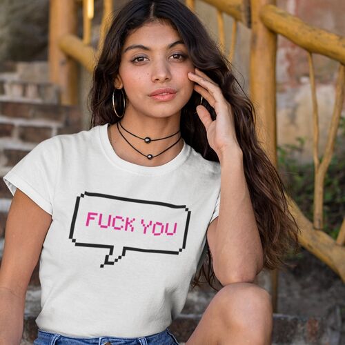 T-shirt fuck you pixel
