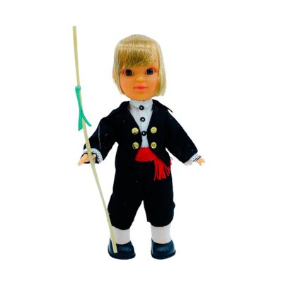 25 cm collectible doll. typical regional dress Castellonero (Castellón), manufactured in Spain by Folk Crafts Dolls.