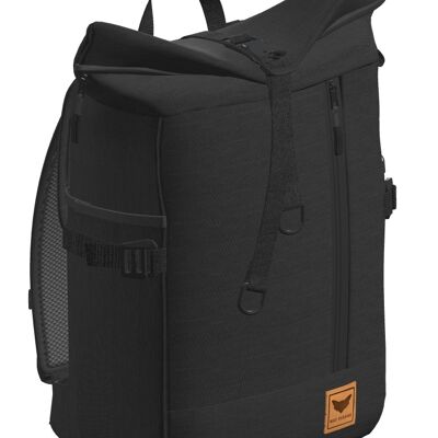 Purist SLIM | Backpack - roll top - black