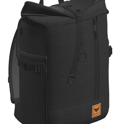 Purist SLIM | Backpack - roll top - black