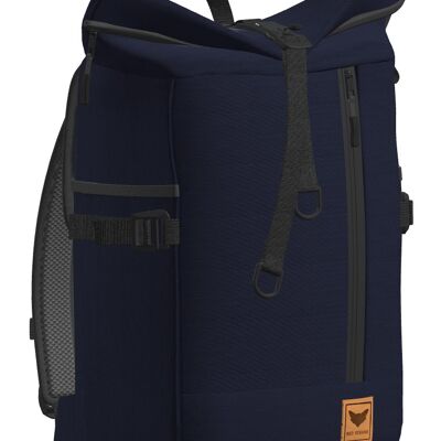 Puriste SLIM | Sac à dos - roll top - bleu nuit