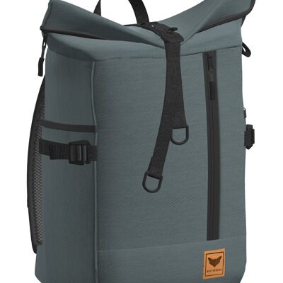 Purista SLIM | Mochila - roll top - gris