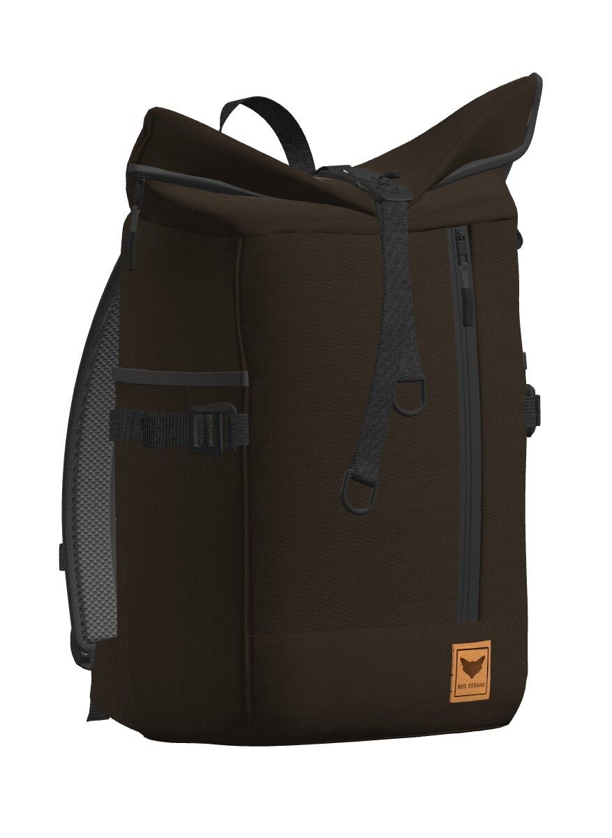 Purist SLIM | Backpack - roll top - chocolate