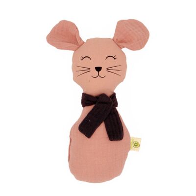 Organic rattle doll mouse