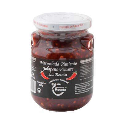 Mermelada de pimiento jalapeño picante en conserva 250 g