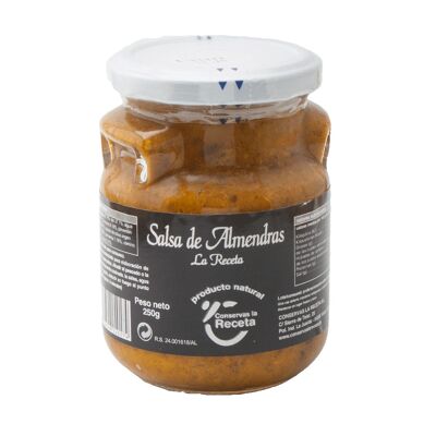 Salsa de almendras en conserva ideal para aderezar platos 250 g